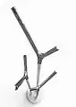Wishbone designed by Busk Hertzog in 2008 - coat stand inspired by the wishbone (part of a range).