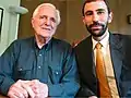 With Douglas Engelbart, inventor of the mouse, in 2003 in Atherton, California