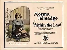 Lobby card for Within the Law