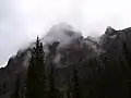 Wiwaxy Peak on a bad-weather morning