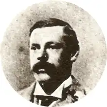A sepia photograph of a man