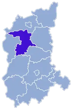 Location within the voivodeship