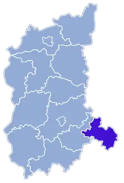 Location within the voivodeship