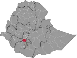 Wolaita Zone location in Ethiopia
