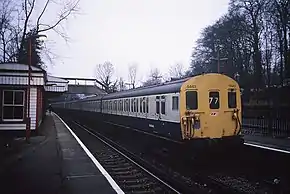 A similar train to on which Linsley was killed, seen at Lewisham station six years later
