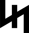 Horizontally aligned Wolfsangel, used by the 2nd SS Panzer Division