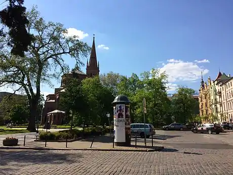 The square from Gimnazjalna street