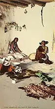 Women at the Matate, Moki Pueblos, c.1900