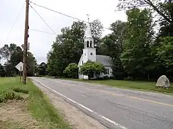 Wonalancet Union Chapel in the center of the village