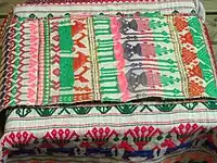 Dai woven textile, weaving collection, Yunnan Nationalities Museum, Kunming, Yunnan, China.
