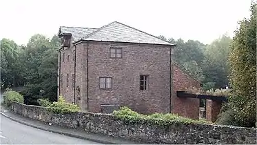 Former King's Mill Visitor Centre on the River Clywedog
