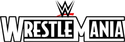 The official WrestleMania logo