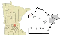 Location of South Havenwithin Wright County, Minnesota