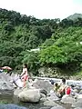 Children playing in the Wulai River