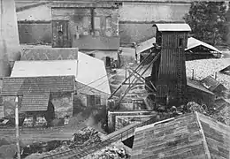 The extraction shaft c. 1900.
