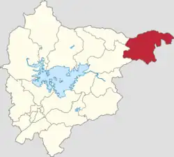 Location within Miyun District