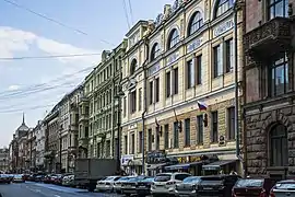 Bolshaya Morskaya Street, shown in the chase scene