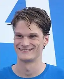 Yannick Agnel, winner of the 200-metre freestyle and 4 × 100-metre freestyle relay.