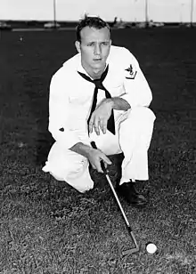 Arnold Palmer, 1955 Open winner, his first PGA Tour victory.