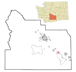 Location of Granger in Washington