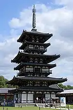 Yakushi-ji's East Pagoda built in the Nara period of the 8th century