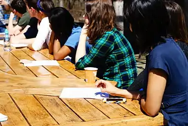 "Sustainable Agriculture" seminar discussion at Yale Farm