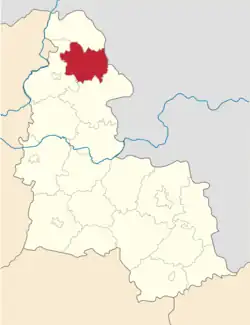 Raion location in Sumy Oblast prior to July 2020