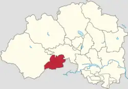 Location inside of Changping District