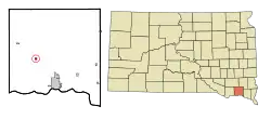 Location in Yankton County and the state of South Dakota