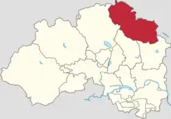 Location within Changping District