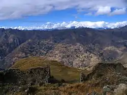 The archaeological site of Yaynu, Huayllán District