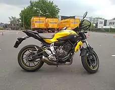 Side view of the Yamaha MT-07