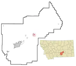 Location of Ballantine, Montana