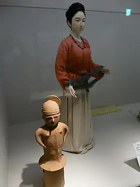 Haniwa figure with reconstruction