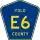 County Road E6 marker
