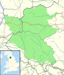 Map showing the location of Rumbling Hole
