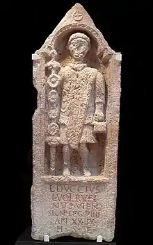 Memorial to Lucius Duccius Rufinus, a standard-bearer of the Ninth Legion, Yorkshire Museum, York