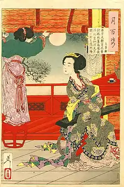 Tsukioka Yoshitoshi, Wang Changling, 100 Aspects of the Moon #54, 1887
