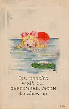 Postcard by Bernhardt Wall after September Morn