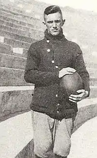 A young Nibs Price, possibly while playing for Cal between 1910 and 1914