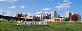 Downtown Youngstown as viewed from Wean Park