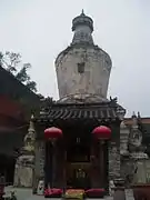 The stupa of Shilisha in the backyard of Yuanzhao temple.