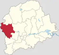 Location in Pinggu District