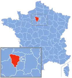 Location of Yvelines in France