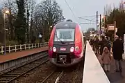 The first service of theZ 50000, of the Francilien