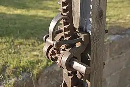 200-year-old paddle gear on the Wiener Neustädter Kanal, Austria