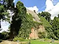 Ivy-covered church in Zahren