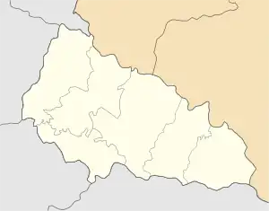 Danylovo is located in Zakarpattia Oblast