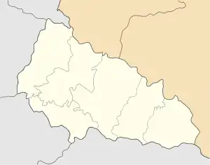 Chynadiieve is located in Zakarpattia Oblast