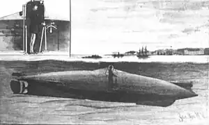 Holland IV, also called the Zalinski Boat in 1885.